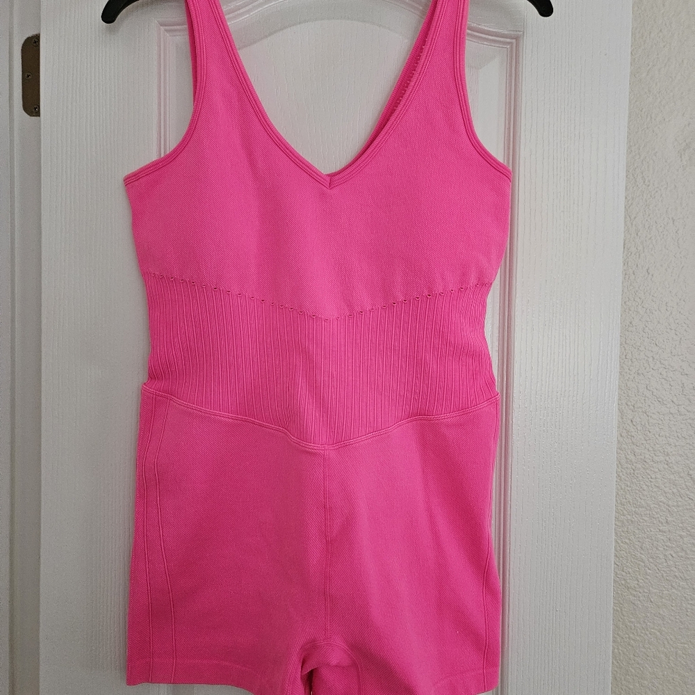 JoyLab Pink Sleeveless Fitted Bodysuit
